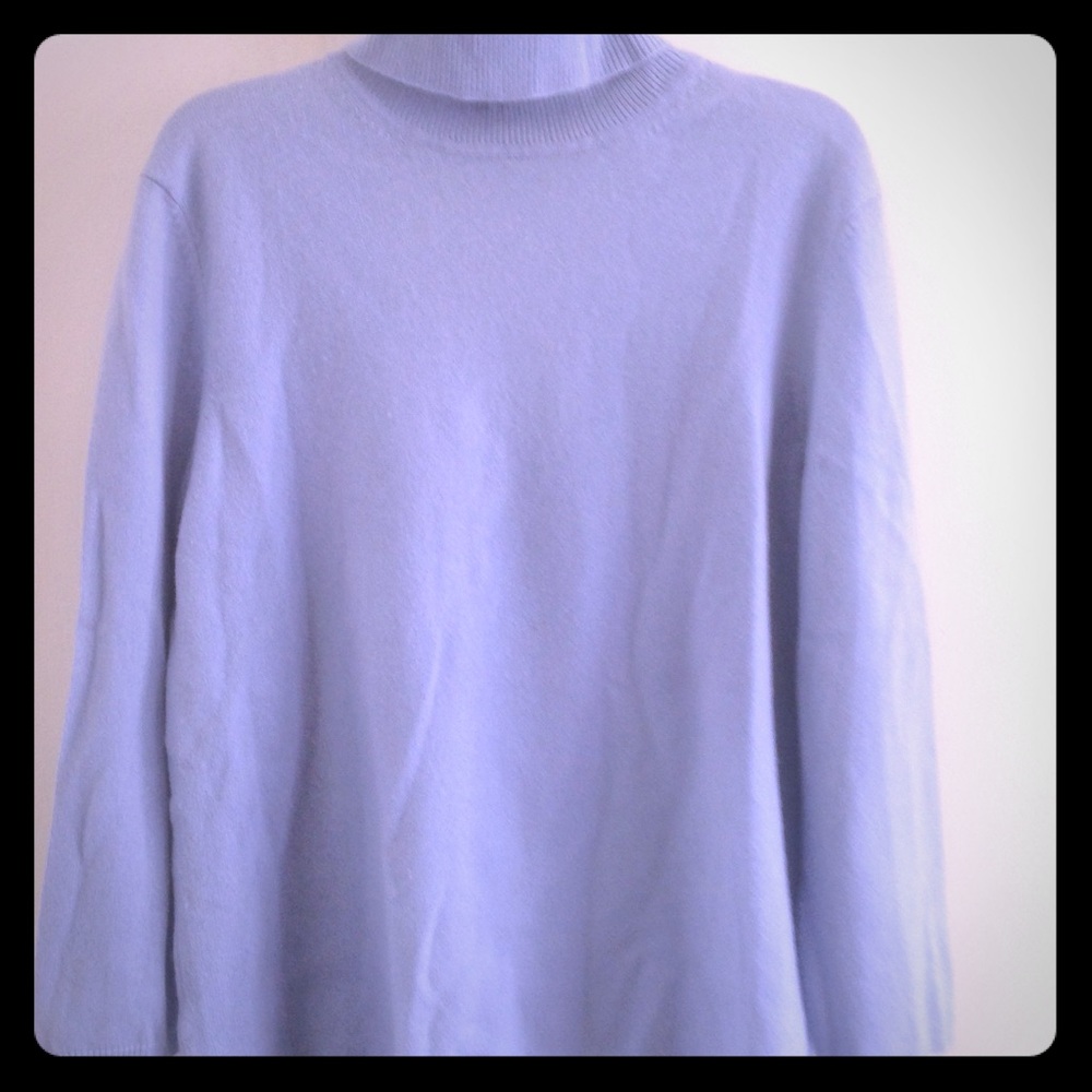 Ann Taylor Cashmere Turtleneck 3/4 Sleeve Sz XL